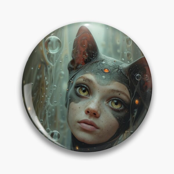 Item preview, Celestial Feline Dream in Amber designed and sold by marbrure.
