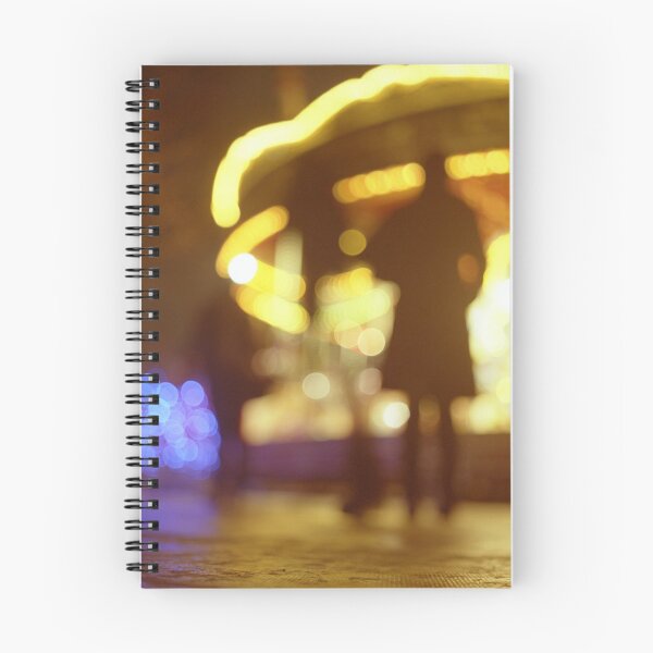 Item preview, People walking in street at night with fairground lights in Hasselblad vintage camera analogue film photo designed and sold by edwardolive.