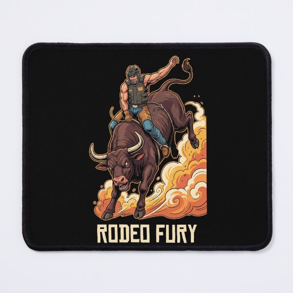 Item preview, Rodeo Fury Bucking Bull Rider 90s Graphic designed and sold by TeNovaStudio.