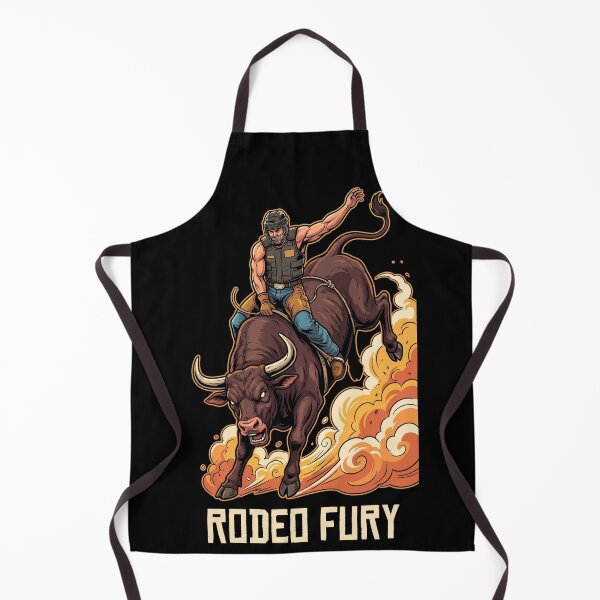 Item preview, Rodeo Fury Bucking Bull Rider 90s Graphic designed and sold by TeNovaStudio.
