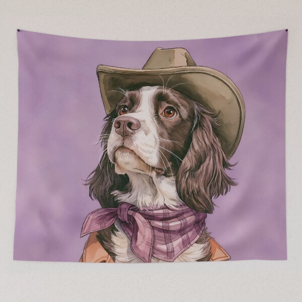 Item preview, English Springer Spaniel Cowboy designed and sold by prettykaler.