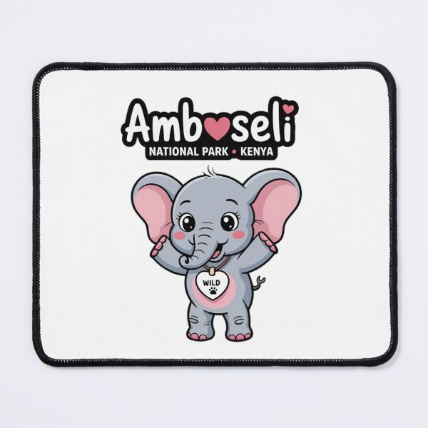Item preview, Kawaii Baby Elephant – Amboseli Kenya Safari Wildlife Cute Animal designed and sold by YounexxART.