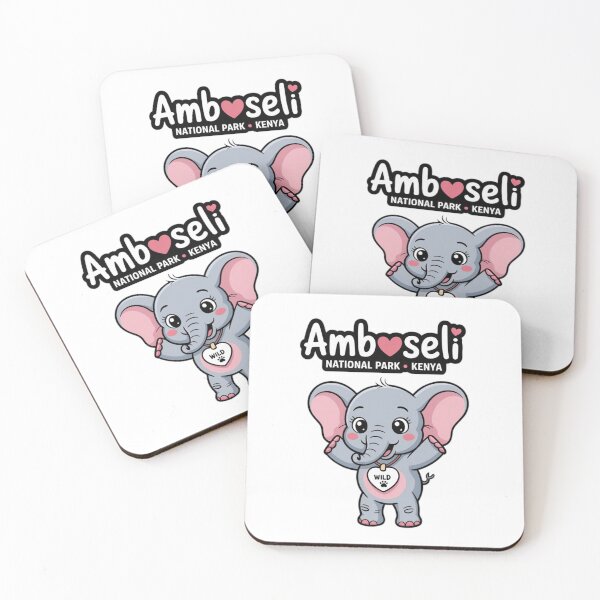 Item preview, Kawaii Baby Elephant – Amboseli Kenya Safari Wildlife Cute Animal designed and sold by YounexxART.