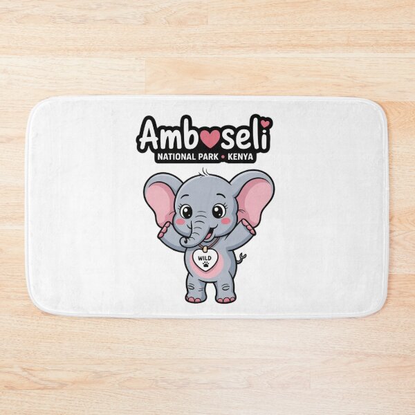 Item preview, Kawaii Baby Elephant – Amboseli Kenya Safari Wildlife Cute Animal designed and sold by YounexxART.