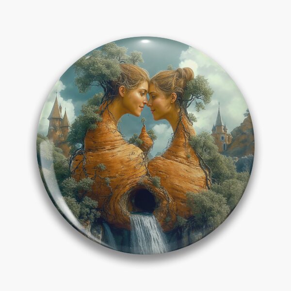 Item preview, Two plant souls facing the enchanted castle designed and sold by marbrure.