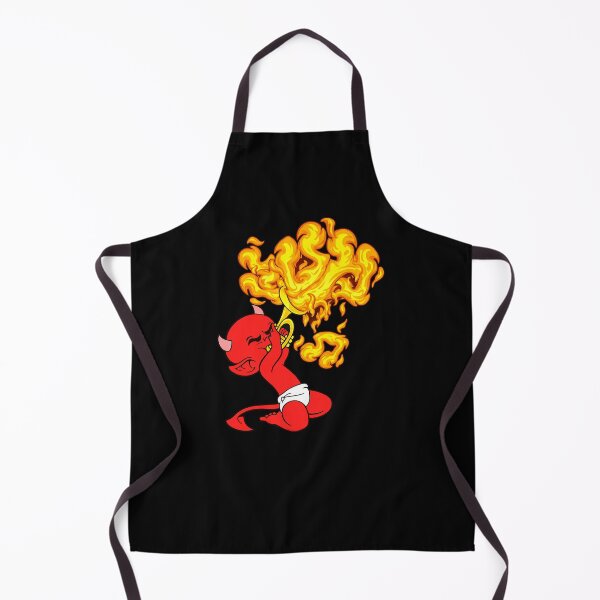 Item preview, Vintage Devil Toon Blasting Flames from a Trumpet designed and sold by Analog Aura .