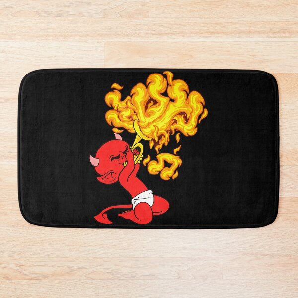 Item preview, Vintage Devil Toon Blasting Flames from a Trumpet designed and sold by Analog Aura .