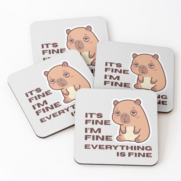 Item preview, It's Fine I'm Fine Everything Is Fine designed and sold by monika-arthing.