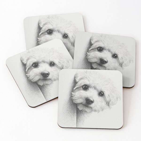Item preview, Curious Bichon Frise Dog Peeking designed and sold by lautir.