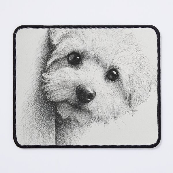 Item preview, Curious Bichon Frise Dog Peeking designed and sold by lautir.