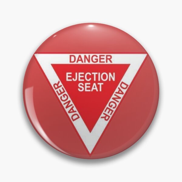 Item preview, Danger Ejection Seat Warning Triangle designed and sold by BB Design Garage.