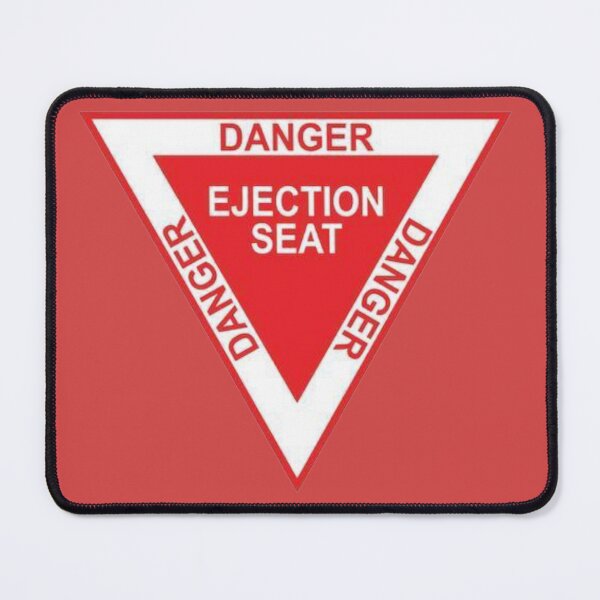 Item preview, Danger Ejection Seat Warning Triangle designed and sold by BB Design Garage.