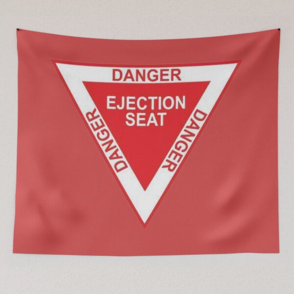 Item preview, Danger Ejection Seat Warning Triangle designed and sold by BB Design Garage.