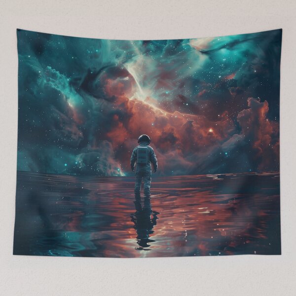 Item preview, Astronaut Beneath the Cosmic Tide designed and sold by QuantumDrift.