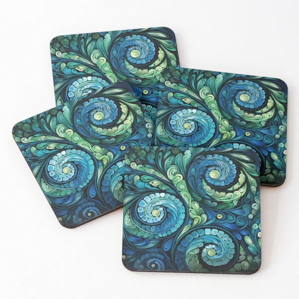 Item preview, New Zealand Māori Paua Pattern Koru Design 913 designed and sold by GrinGalore.