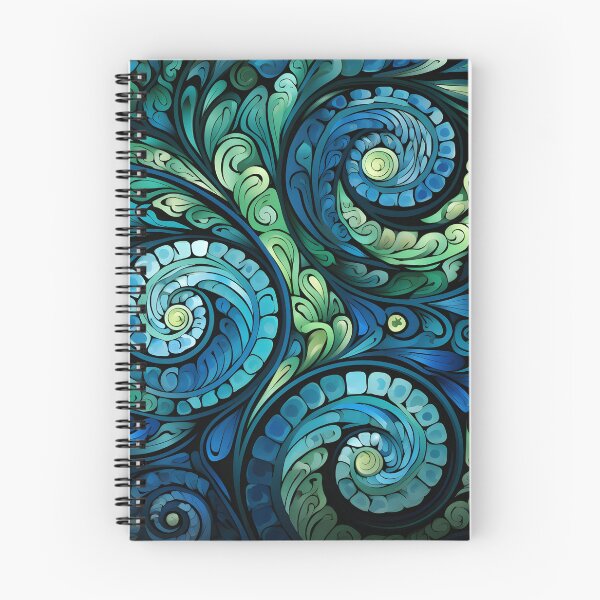 Item preview, New Zealand Māori Paua Pattern Koru Design 913 designed and sold by GrinGalore.