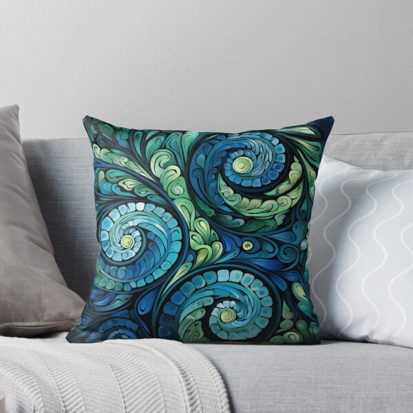 Item preview, New Zealand Māori Paua Pattern Koru Design 913 designed and sold by GrinGalore.