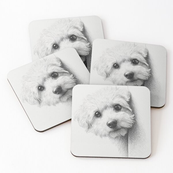 Item preview, Curious Peeking Bichon Frise Dog designed and sold by lautir.