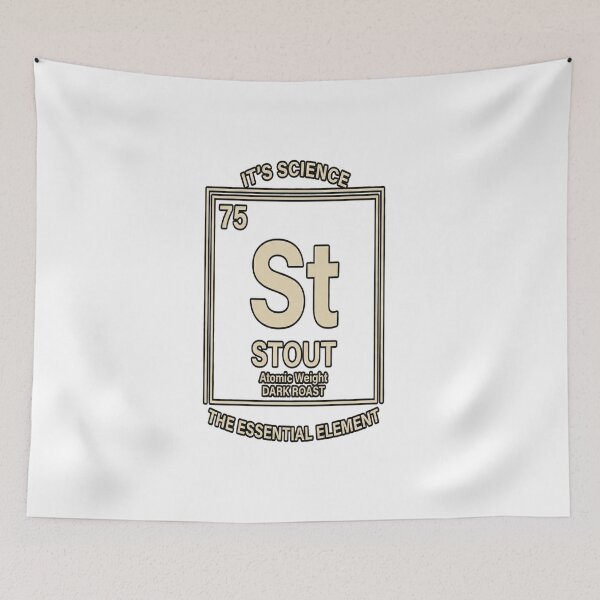 Item preview, Stout Periodic Table Element - Beer Lover & Science Geek Graphic designed and sold by ClaussShop.