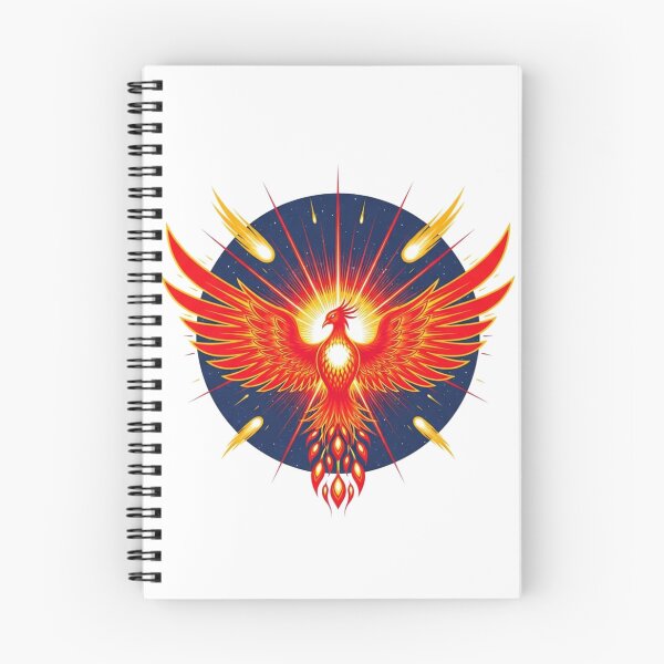 Item preview, Celestial Phoenix Rising Cosmic Fire Bird designed and sold by TheDenimArt.