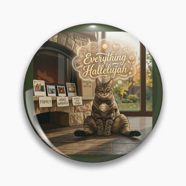 Item preview, Everything Hallelujah Grateful Cat Aesthetic designed and sold by NadinGerasi.
