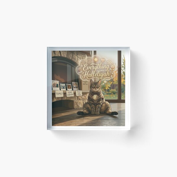 Item preview, Everything Hallelujah Grateful Cat Aesthetic designed and sold by NadinGerasi.