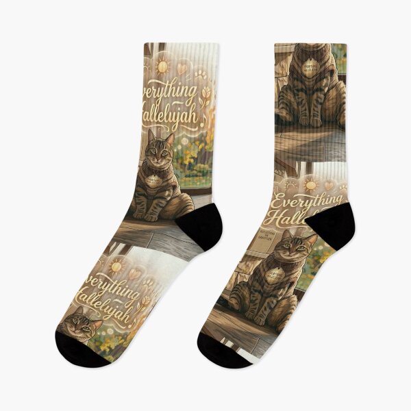 Item preview, Everything Hallelujah Grateful Cat Aesthetic designed and sold by NadinGerasi.