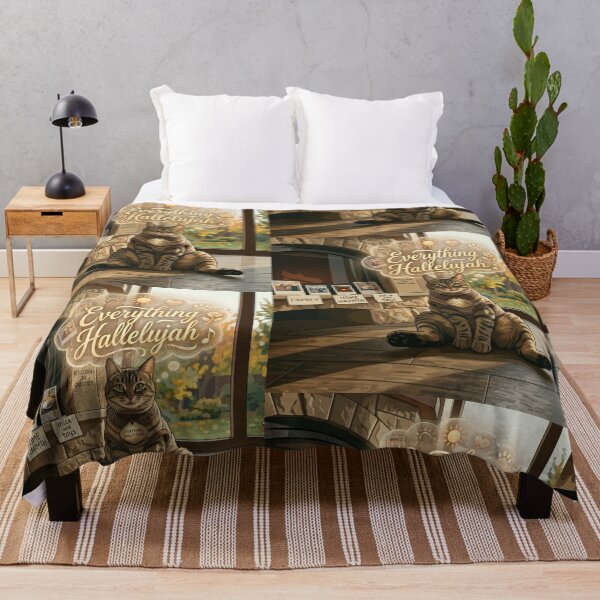 Item preview, Everything Hallelujah Grateful Cat Aesthetic designed and sold by NadinGerasi.