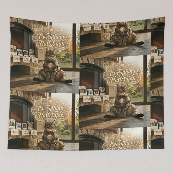 Item preview, Everything Hallelujah Grateful Cat Aesthetic designed and sold by NadinGerasi.