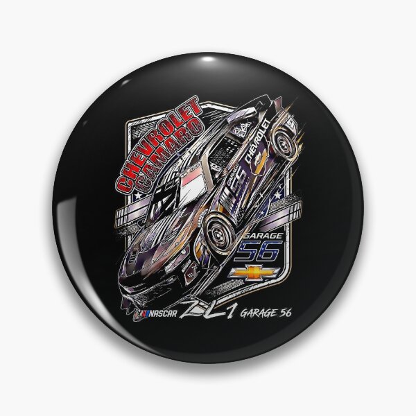 Item preview, NASCAR Garage 56 Chevrolet Camaro ZL1 Race Car Illustration designed and sold by RacetrackGear.