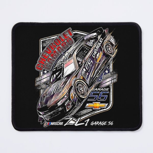Item preview, NASCAR Garage 56 Chevrolet Camaro ZL1 Race Car Illustration designed and sold by RacetrackGear.