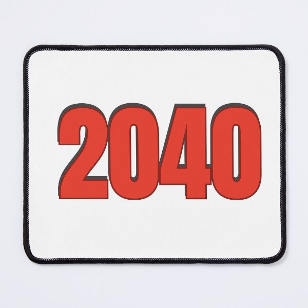Item preview, 2040 Year Number Date Typography designed and sold by Rasheedaholik.
