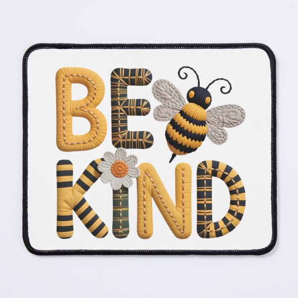 Item preview, Bee Kind Knitted Typography - Cute Crochet Bumblebee Graphic designed and sold by aseelbrand.