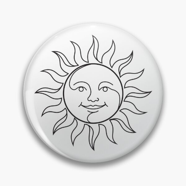 Item preview, Boho Fine Line Celestial Sun designed and sold by BetweenForms.