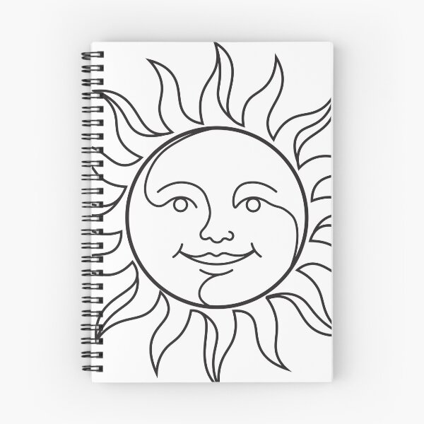 Item preview, Boho Fine Line Celestial Sun designed and sold by BetweenForms.