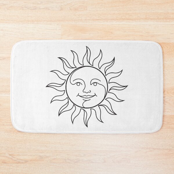 Item preview, Boho Fine Line Celestial Sun designed and sold by BetweenForms.