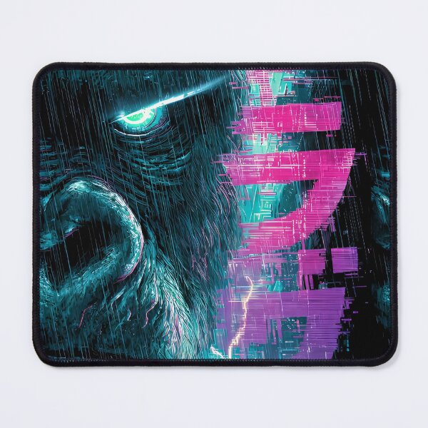 Item preview, Cyberpunk Gorilla Neon Glitch - Futuristic Kaiju Ape designed and sold by Neo Tokio.
