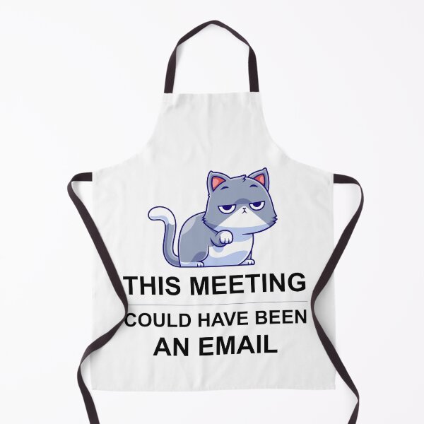 Item preview, Funny Cat T-Shirt for the Office - This Meeting Could Have Been an Email - Sarcastic Gift for Cat-Loving Coworkers designed and sold by OfficeWhiskers.