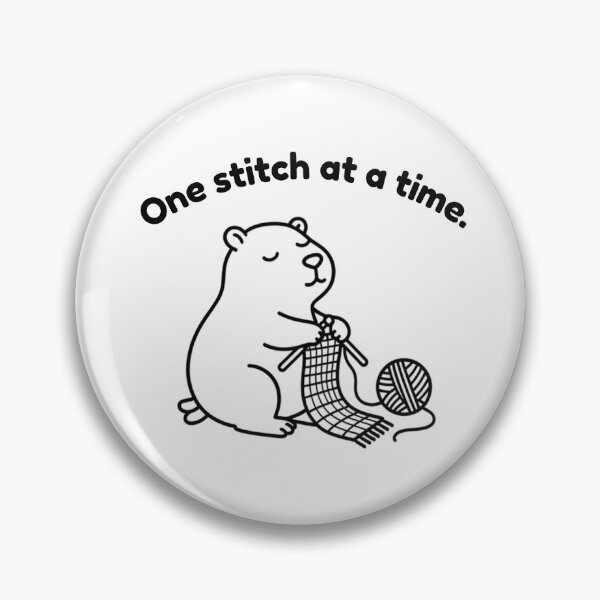 Item preview, One Stitch at a Time Capybara – Simple Minimalist Animal Design designed and sold by PAPIRO SIGLO XXI.