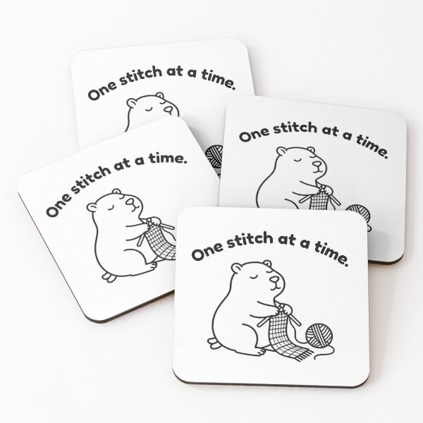 Item preview, One Stitch at a Time Capybara – Simple Minimalist Animal Design designed and sold by PAPIRO SIGLO XXI.