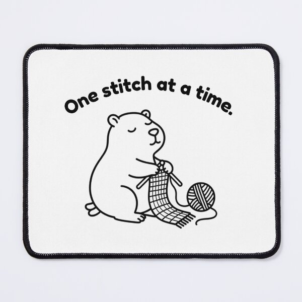 Item preview, One Stitch at a Time Capybara – Simple Minimalist Animal Design designed and sold by PAPIRO SIGLO XXI.