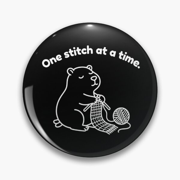 Item preview, One Stitch at a Time Capybara – Simple Minimalist Animal Design designed and sold by PAPIRO SIGLO XXI.