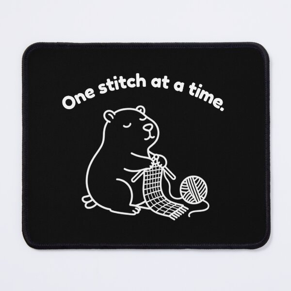 Item preview, One Stitch at a Time Capybara – Simple Minimalist Animal Design designed and sold by PAPIRO SIGLO XXI.