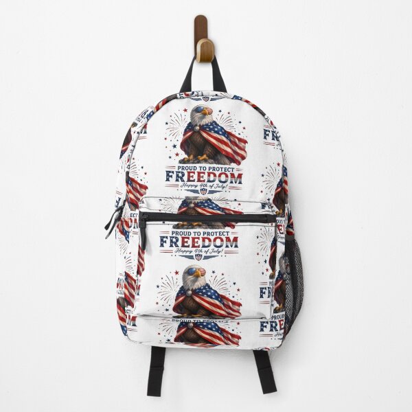 Item preview, Proud To Protect Freedom – Patriotic Bald Eagle 4th of July Graphic designed and sold by Bettybee00.
