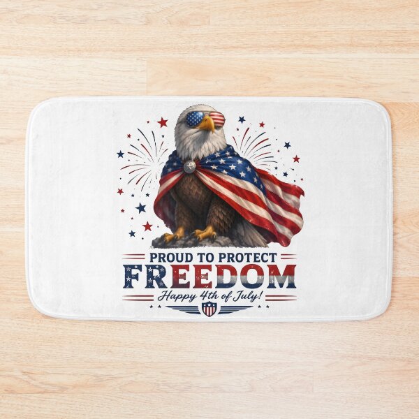 Item preview, Proud To Protect Freedom – Patriotic Bald Eagle 4th of July Graphic designed and sold by Bettybee00.
