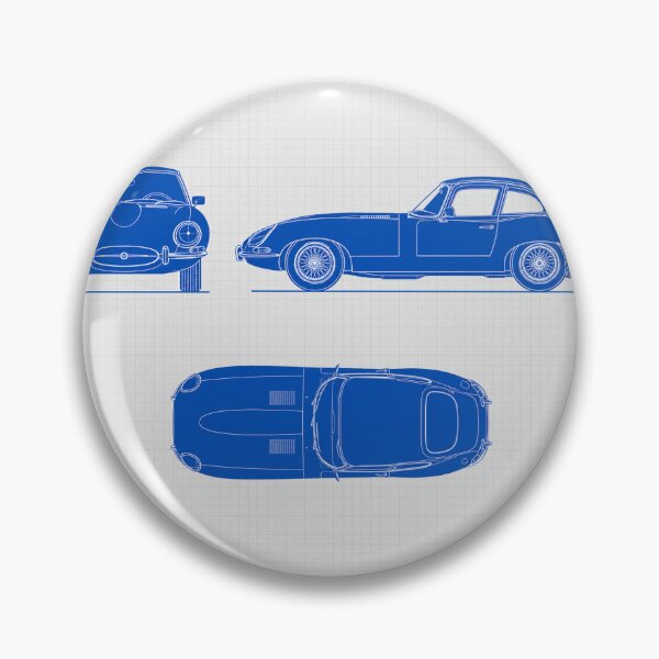 Item preview, Jaguar E-Type Blueprint designed and sold by aliigal.