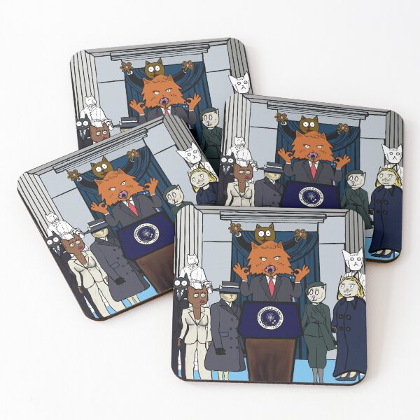 Item preview, Cat-o-strophic Inauguration designed and sold by The Bearded Cat Studio.