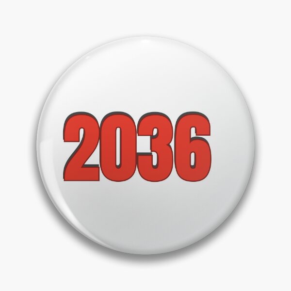 Item preview, 2036 Year Number Date Typography designed and sold by Rasheedaholik.