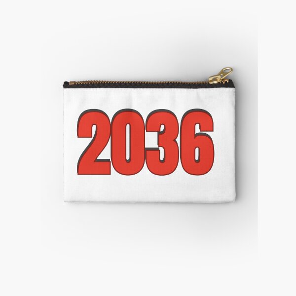 Item preview, 2036 Year Number Date Typography designed and sold by Rasheedaholik.