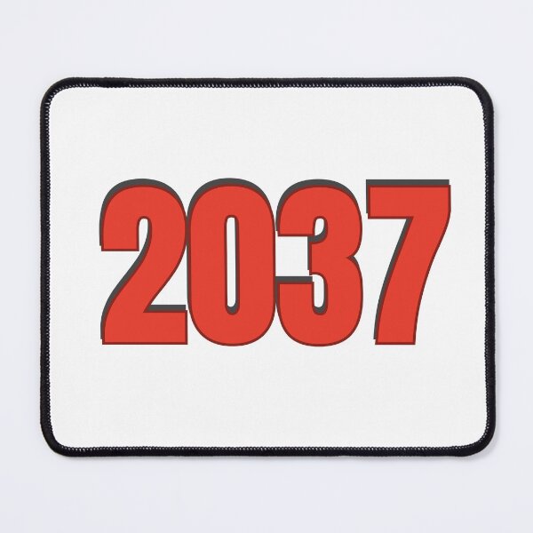 Item preview, 2037 Year Number Date Typography designed and sold by Rasheedaholik.